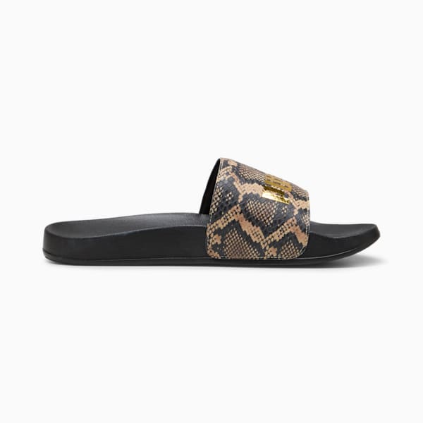 Sandalias Leadcat 2.0 Snake Chic para mujer, PUMA Black-Gold, large-MEX
