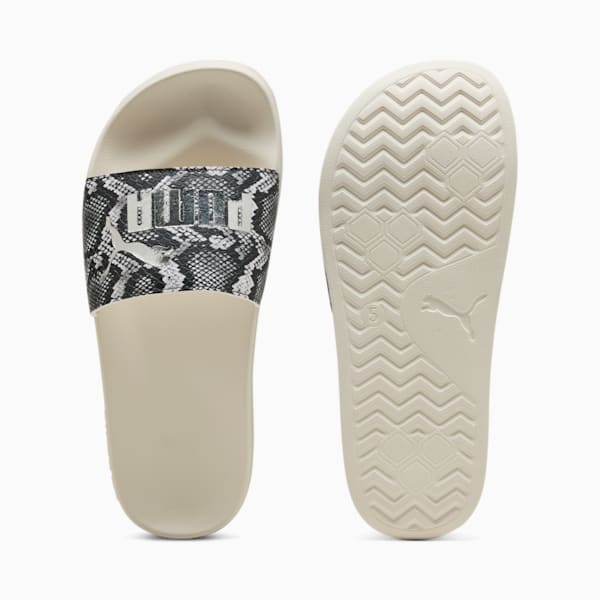 Leadcat 2.0 Snake Chic Slides Women, Alpine Snow-Puma Aged Silver, large-MEX
