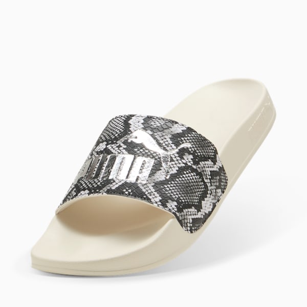 Leadcat 2.0 Snake Chic Slides Women, Alpine Snow-Puma Aged Silver, large-MEX