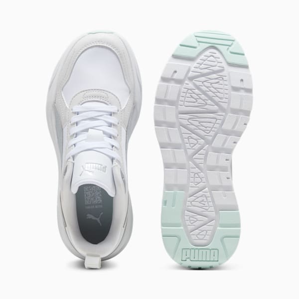 Trinity 2 Lite Aqua Metallics Sneakers Women, PUMA White-PUMA Silver-Peaceful Blue, large-MEX