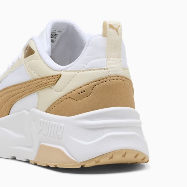 Trinity 2 Lite Aqua Metallics Sneakers Women, PUMA White-Light Sand-Alpine Snow, large-MEX