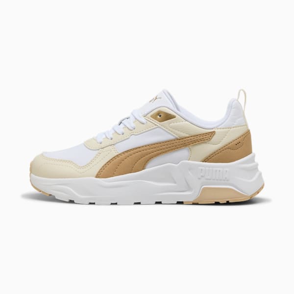 Trinity 2 Lite Aqua Metallics Sneakers Women, PUMA White-Light Sand-Alpine Snow, large-MEX