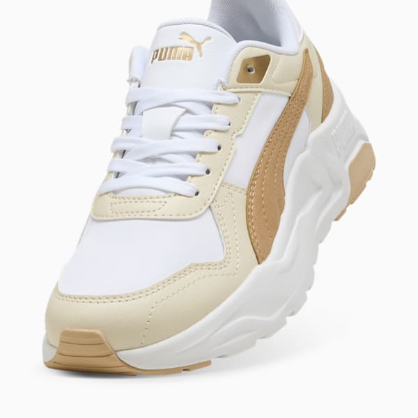 Trinity 2 Lite Aqua Metallics Sneakers Women, PUMA White-Light Sand-Alpine Snow, large-MEX