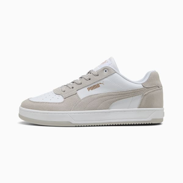Caven 2.0 Mono Sneakers Unisex, PUMA White-Cool Light Gray-PUMA Gold, large-ZAF