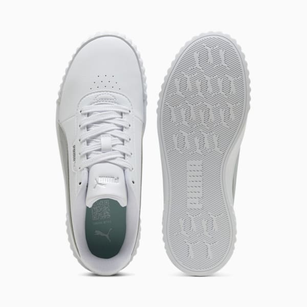 Tenis Carina 3.0 Aqua Metallics para mujer, PUMA White-PUMA Silver, large-MEX