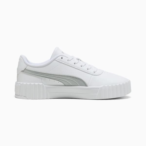 Tenis Carina 3.0 Aqua Metallics para mujer, PUMA White-PUMA Silver, large-MEX
