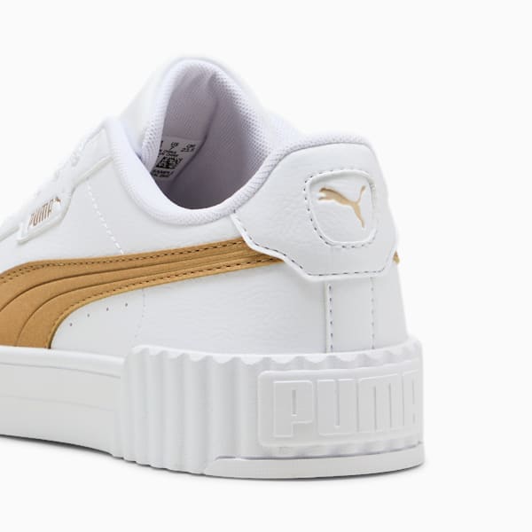 Tenis Carina 3.0 Aqua Metallics para mujer, PUMA White-Light Sand-PUMA Gold, large-MEX