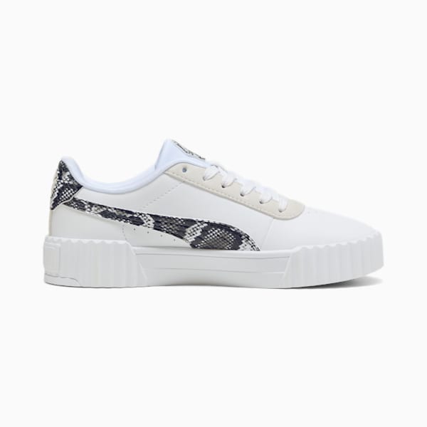 Carina 3.0 Snake Chic Women, PUMA White-Vapor Gray-Puma Aged Silver, large-ZAF