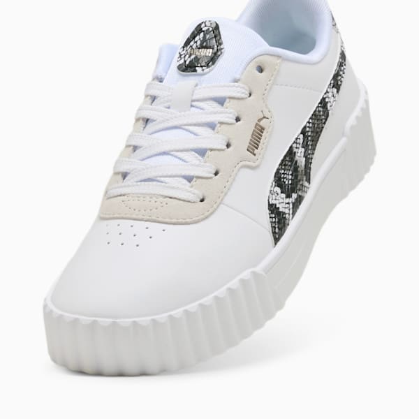 Carina 3.0 Snake Chic Women, PUMA White-Vapor Gray-Puma Aged Silver, large-ZAF