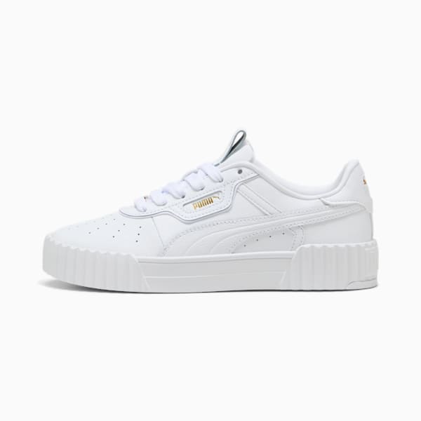 Carina 3.0 Luxe Sneakers Women, PUMA White-PUMA Gold, large-ZAF
