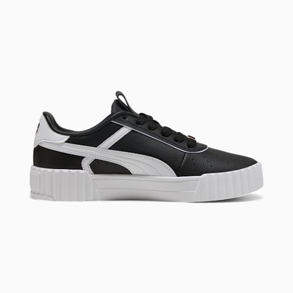 Carina 3.0 Luxe Sneakers Women, PUMA Black-PUMA White-PUMA Gold, large-ZAF