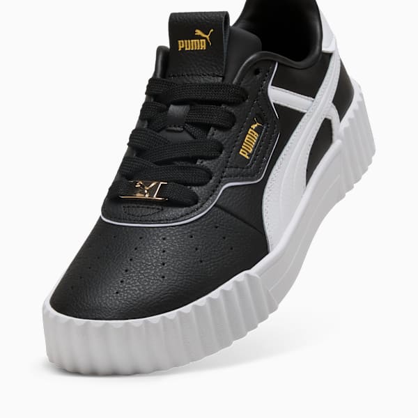 Carina 3.0 Luxe Sneakers Women, PUMA Black-PUMA White-PUMA Gold, large-ZAF