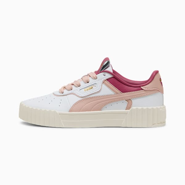 Carina 3.0 Luxe Sneakers Women, PUMA White-Rose Quartz-PUMA Gold, large-ZAF