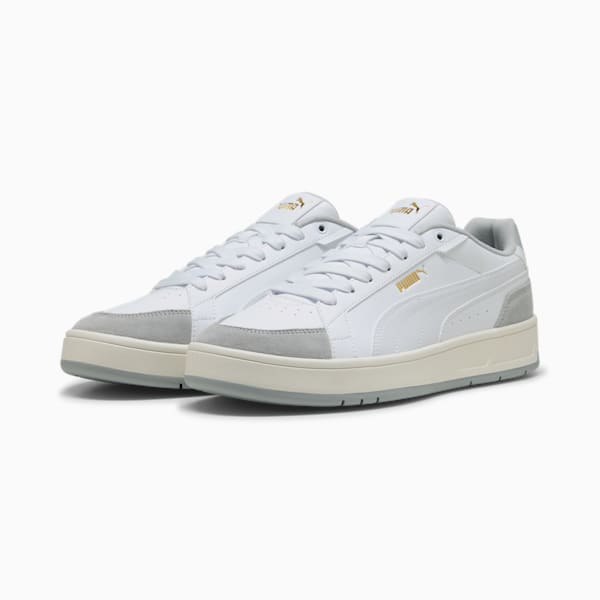 Court Classico Sport Sneakers Unisex, PUMA White-PUMA White-Cool Light Gray, large-ZAF