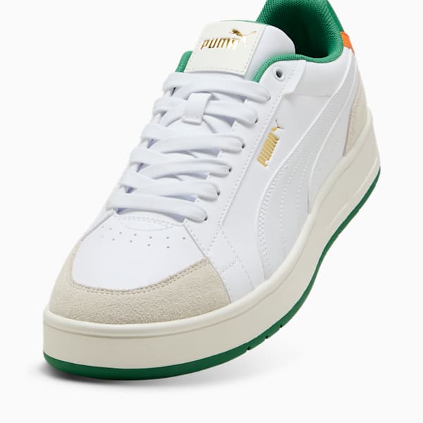 Court Classico Sport Sneakers Unisex, Warm White-PUMA White-Archive Green, large-ZAF