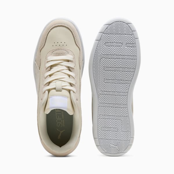 Court Lally Skye Suede Sneakers Women, Frosted Ivory-PUMA White, large-ZAF