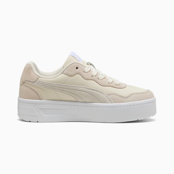 Court Lally Skye Suede Sneakers Women, Frosted Ivory-PUMA White, large-ZAF