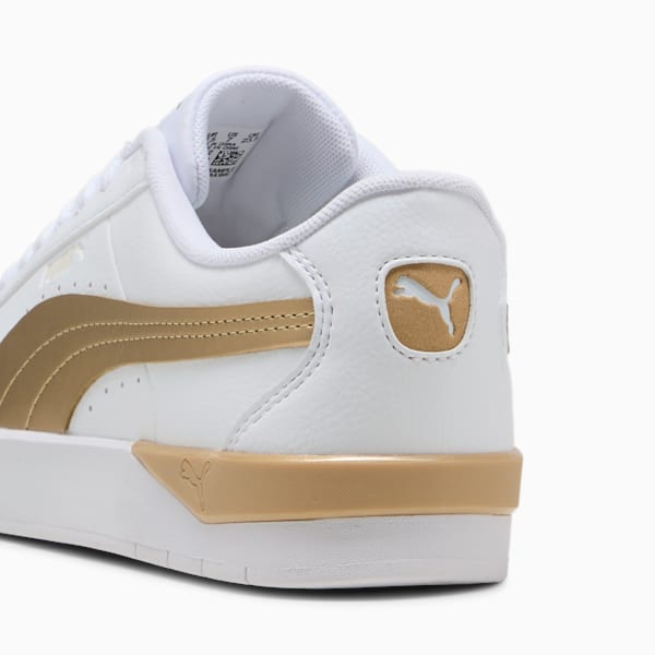 Jada Classic Aqua Metallics Sneakers Women, PUMA White-Alpine Snow-PUMA Gold, large-ZAF