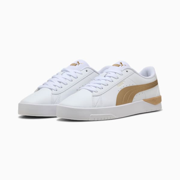 Jada Classic Aqua Metallics Sneakers Women, PUMA White-Alpine Snow-PUMA Gold, large-ZAF