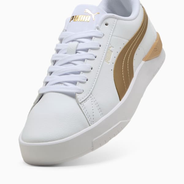 Jada Classic Aqua Metallics Sneakers Women, PUMA White-Alpine Snow-PUMA Gold, large-ZAF