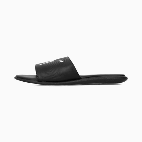 Sporty Embossed 2.0 Slides Men, PUMA Black-PUMA White, large-ZAF