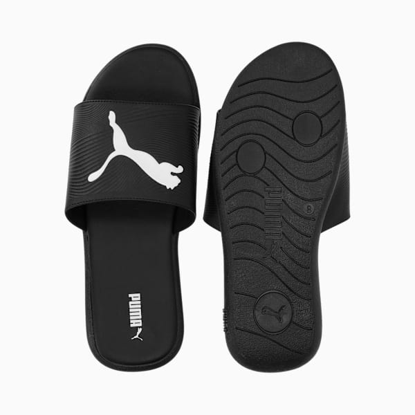 Sporty Embossed 2.0 Slides Men, PUMA Black-PUMA White, large-ZAF