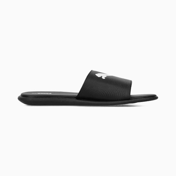 Sporty Embossed 2.0 Slides Men, PUMA Black-PUMA White, large-ZAF