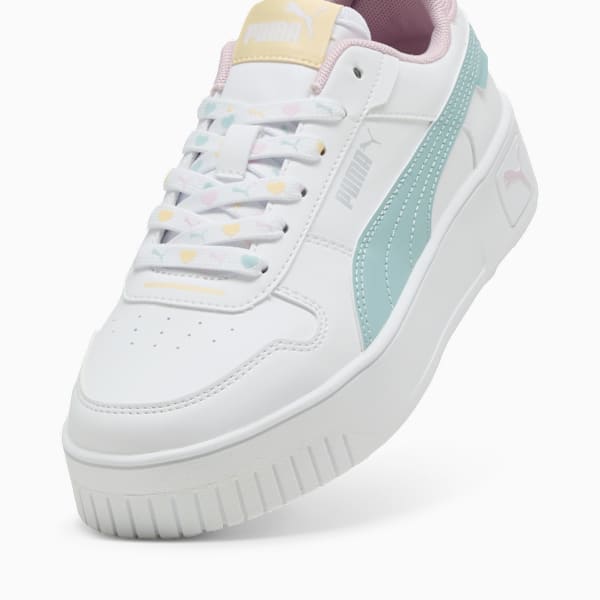 Carina Street Lacey Sneakers Youth, PUMA White-Modern Mint-Rose Mauve, large-ZAF
