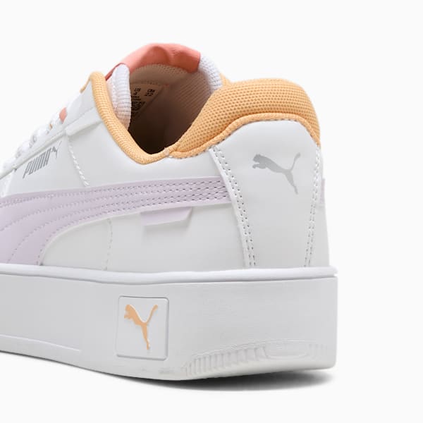 Carina Street Lacey Sneakers Youth, PUMA White-Lilac Frost-Almost Apricot, large-ZAF