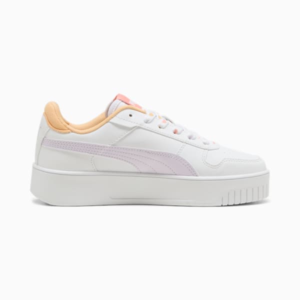 Carina Street Lacey Sneakers Youth, PUMA White-Lilac Frost-Almost Apricot, large-ZAF