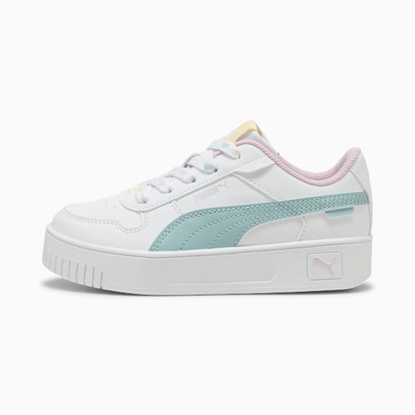 Carina Street Lacey Sneakers Kids, PUMA White-Modern Mint-Rose Mauve, large-ZAF