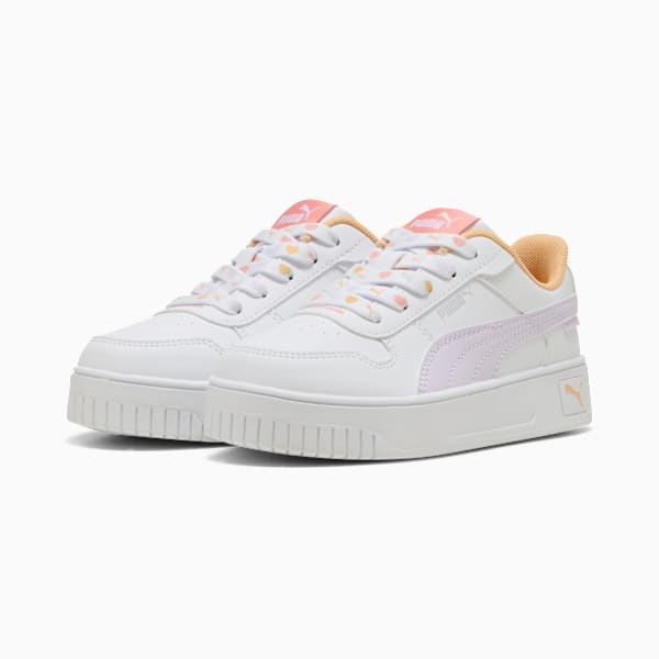 Carina Street Lacey Sneakers Kids, PUMA White-Lilac Frost-Almost Apricot, large-ZAF
