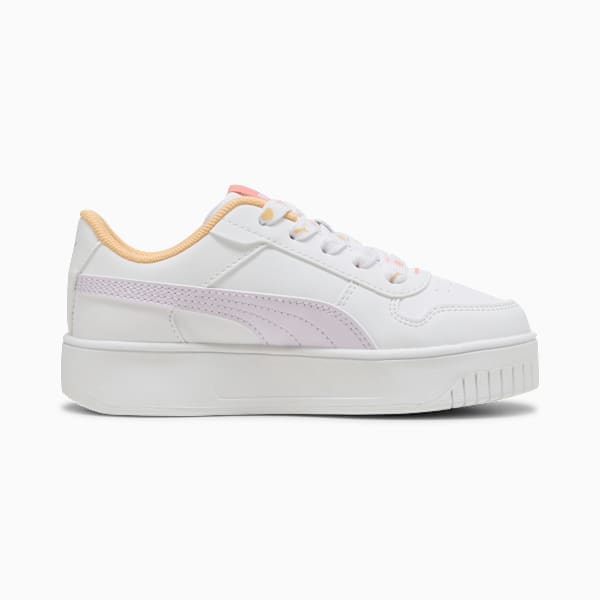 Carina Street Lacey Sneakers Kids, PUMA White-Lilac Frost-Almost Apricot, large-ZAF