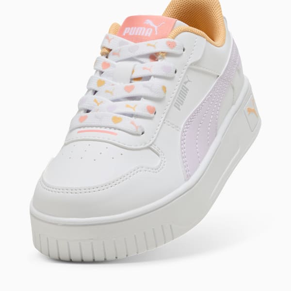 Carina Street Lacey Sneakers Kids, PUMA White-Lilac Frost-Almost Apricot, large-ZAF