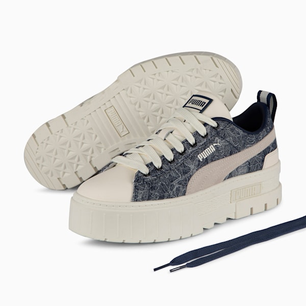 Zapatillas Mayze Denim Wns, Warm White-Persian Blue-PUMA White, large-ARG