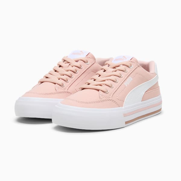 Court Classic Vulc Fundamentals Sneakers Women, Rose Quartz-PUMA White, large-MEX