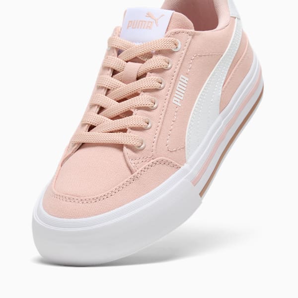 Court Classic Vulc Fundamentals Sneakers Women, Rose Quartz-PUMA White, large-MEX
