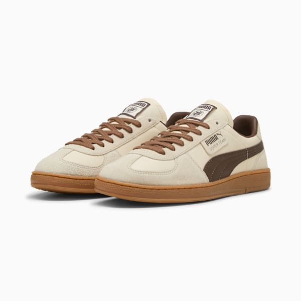Super Team ST. PAULI Sneakers Unisex, Sugared Almond-Espresso Brown, large-MEX