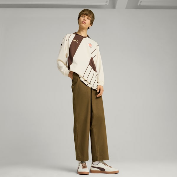 Super Team ST. PAULI Sneakers Unisex, Sugared Almond-Espresso Brown, large-MEX