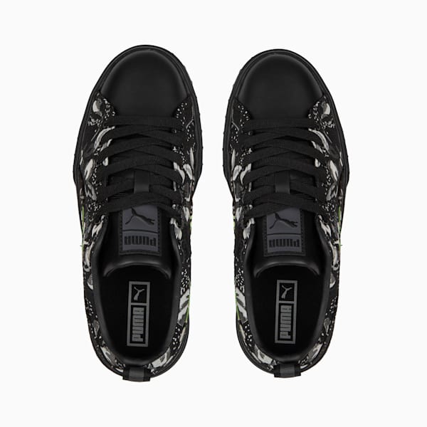 Zapatillas Mayze Dark Floral para mujer, PUMA Black-PUMA Silver-Smokey Gray, large-ARG