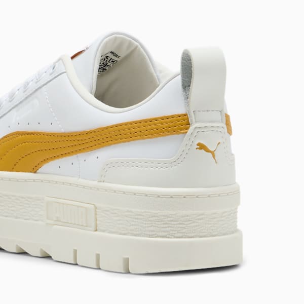 Mayze Lux Sneakers Women, PUMA White-Archive Gold, large-ZAF