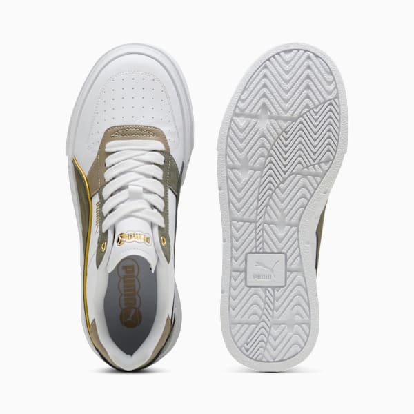 Zapatillas Cali Court Luxe para mujer, PUMA White-Loden Green, large-ARG