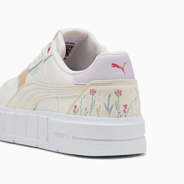 Cali Court Secret Garden Sneakers Women, Warm White-PUMA White, large-MEX