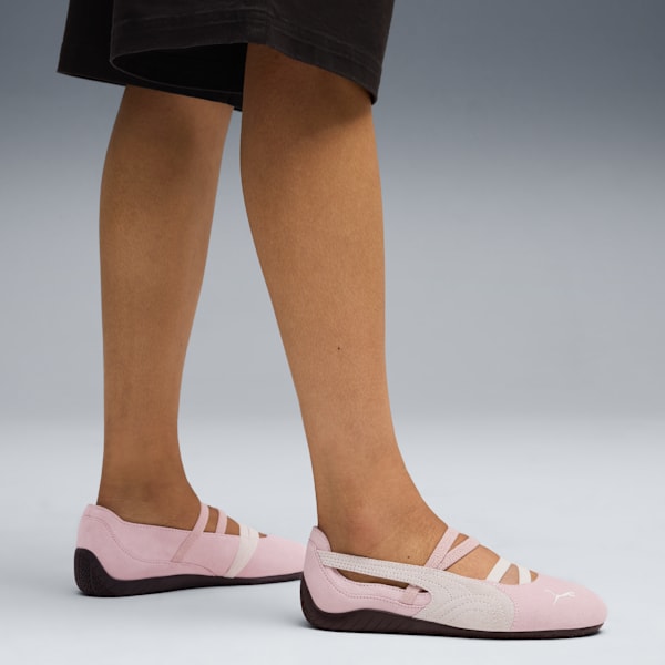 Balerinas Speedcat Gamuza para mujer, Whisp Of Pink-PUMA White-Warm White, large-MEX
