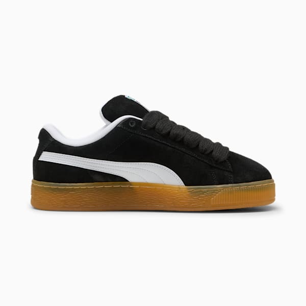 Suede XL Dark Risk Sneakers Unisex, PUMA Black-PUMA White, large-MEX