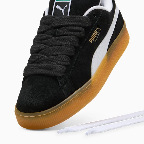 Suede XL Dark Risk Sneakers Unisex, PUMA Black-PUMA White, large-ZAF