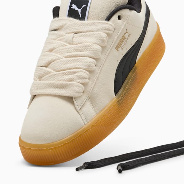 Suede XL Dark Risk Sneakers Unisex, Alpine Snow-PUMA Black, large-ZAF