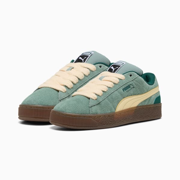 Suede XL SK8TE Wrld Sneakers, Green Moon-Creamy Vanilla, large-ZAF