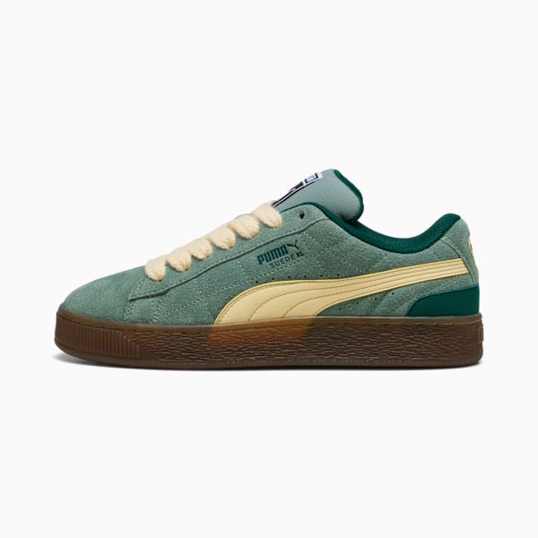 Suede XL SK8TE Wrld Sneakers, Green Moon-Creamy Vanilla, large-ZAF