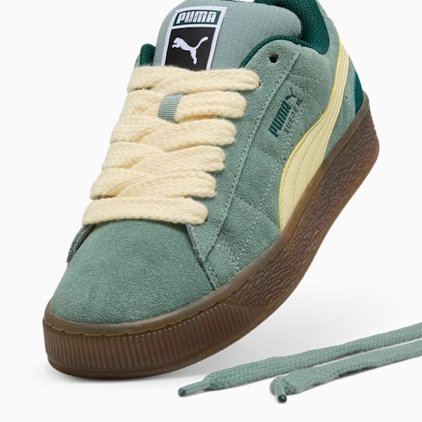 Suede XL SK8TE Wrld Sneakers, Green Moon-Creamy Vanilla, large-ZAF
